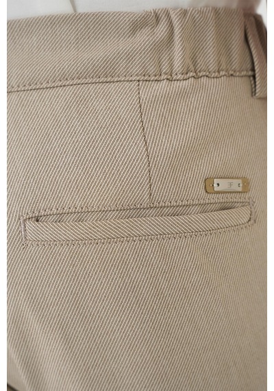 Efor Comfort Fit Beli Lastikli Pileli Bej Jogger Pantolon P 1182 Bej