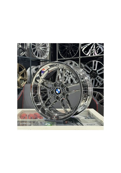 18 İnç 5x120 Bmw E34 E39 Ön:8,5 Arka:10 M Parallel Krom Jant Modeli 4adet