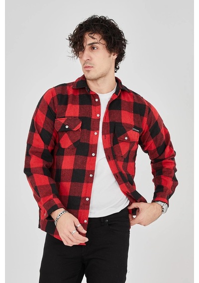 Wear Vexel Erkek Oduncu Gömlek - Kırmızı Çok Renkli
