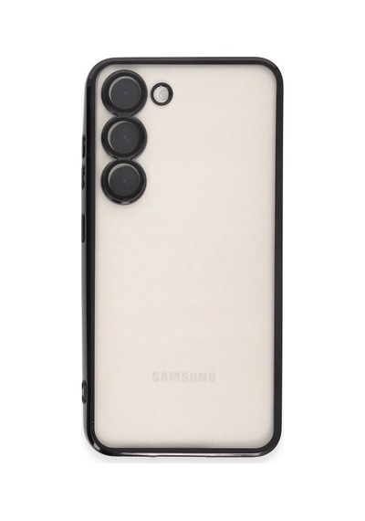 Samsung Uyumlu Galaxy S24 Kılıf Razer Lensli Silikon - Siyah 0.2M-Çok Renkli