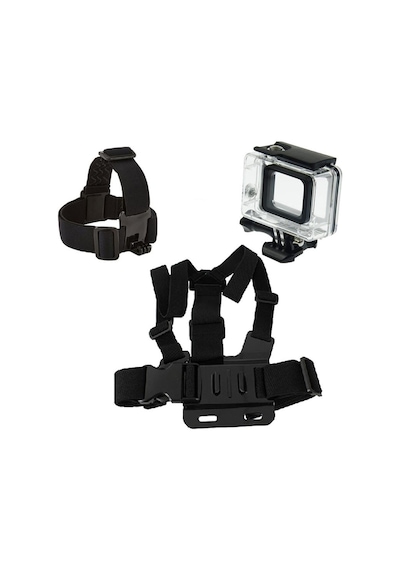 Gopro Hero 7 Su Geçirmez Kılıf 6 Parça Göğüs Kemeri Ve Kafa Bandı