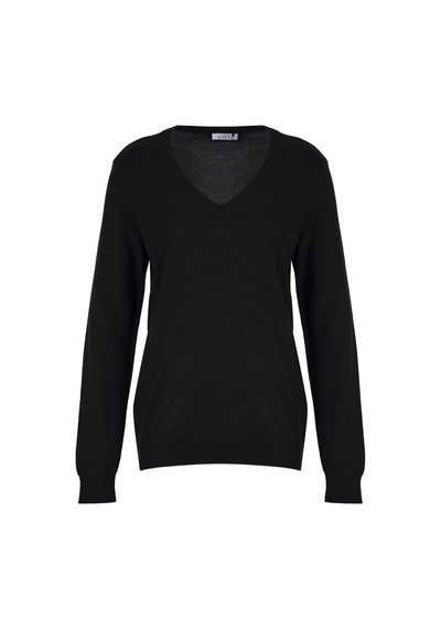 Limon Siyah Kadın V Yaka Slim Fit Kazak Ml5wl-kzk9009