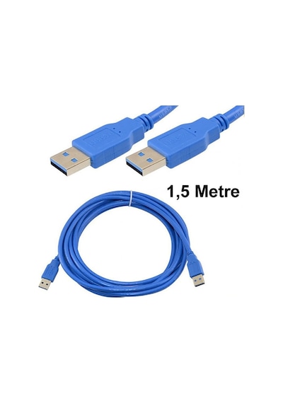 Usb 3.0 A Erkek / Usb 3.0 A Erkek Bağlantı Kablosu - 1 5 Metre