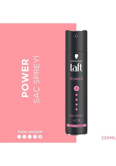 Taft Saç Spreyi Power Kasmır Mega Güçlü 5 250ml