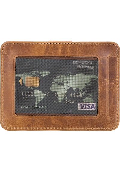 Çok Bölmeli Slim Deri Kartlık Blw019 V18 Taba