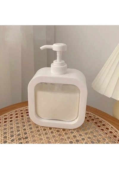 Yunhan 400 Ml Dikdörtgen Banyo Mutfak Sıvı Sabunluk Bulaşık Lavab Beyaz