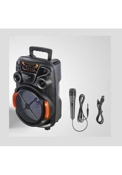 Sounddrive Ch-868 8'' 20w Bluetooth Karaoke Taşınabilir Hoparlör Mikrofonlu, Rgb Işıklı, Fm/usb/sd