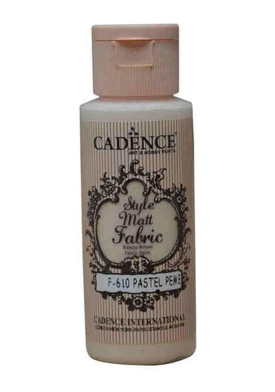 Cadence Style Matt Fabric Kumaş Boyası F-610 Pastel Pembe