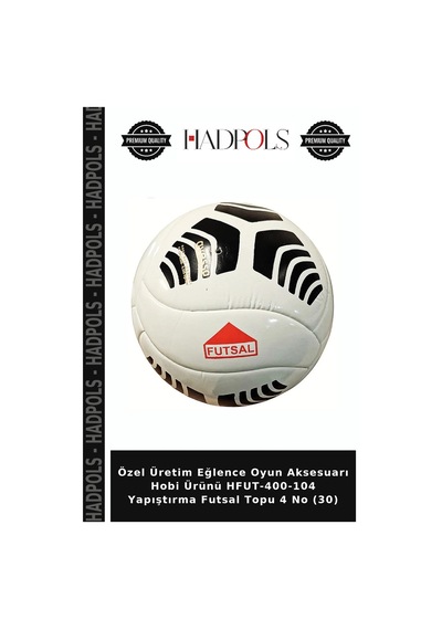 Özel Üretim Eğlence Oyun Aksesuarı Hobi Ürünü Hfut-400-104 Yapıştırma Futsal Topu 4 No 30 Çok Renkli