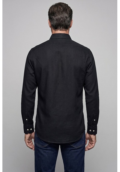 Bisse Siyah Regular Fit Cepsiz Uzun Yaka Gömlek Bsgmktn26333 D-90 SİYAH Bisse Siyah Regular Fit Cepsiz Uzun Yaka Gömlek Bsgmktn26333 D-90 SİYAH