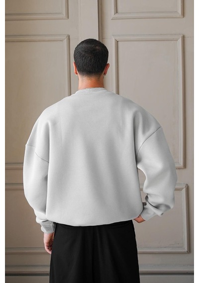 Gri Cozy Basic Oversize Sweat Gri