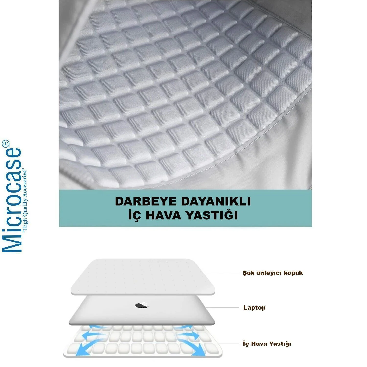 Microcase Honor Pad X8b 11 İnch İle Uyumlu Macbook Laptop Çantası 2 Bölmeli Siyah Al5559