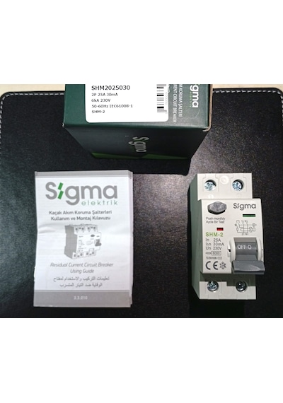 Shm2025030-shm 2p 30ma 25A 6kA Kaçak Akım Koruma Şalteri (KAÇAK AKIM RÖLESİ)