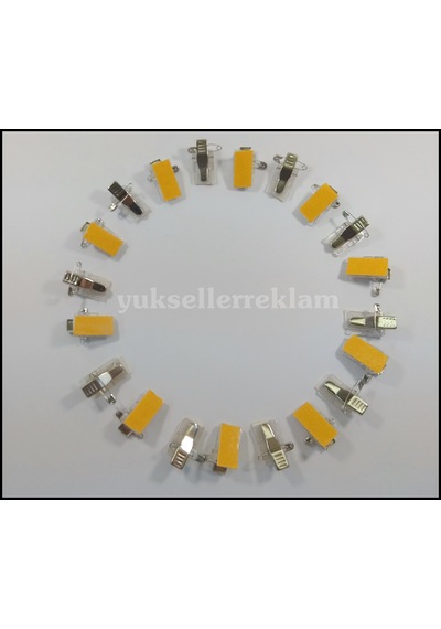Yapışkanlı İğneli Klips Yaka Kartı Klips Metal Klips 100 Adet