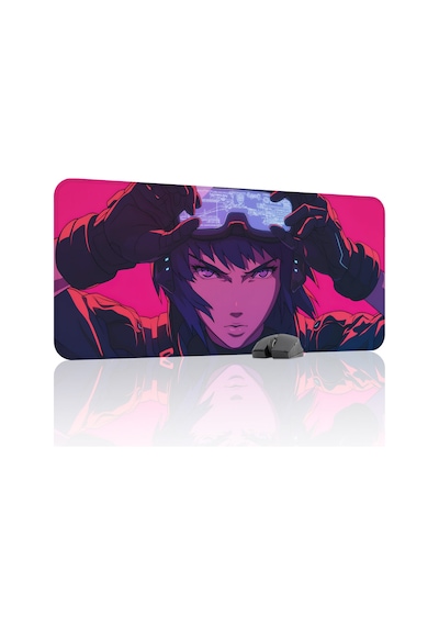 Ghost İn The Shell Dikişli Kauçuk Oyuncu Mousepad V3 - 90x40 Xxl Gaming Mouse Pad