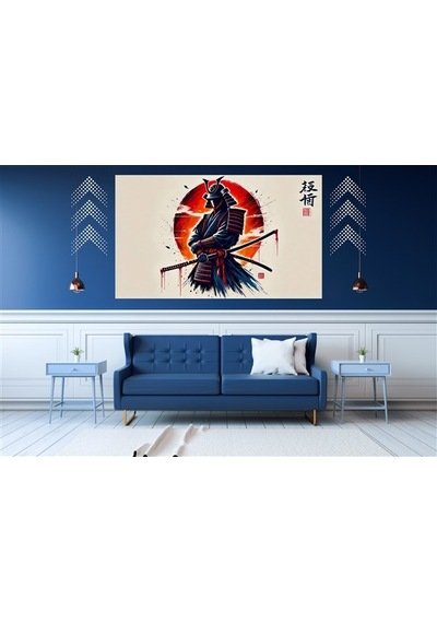 Ti-play Uyanış 60x90cm Modern Samuray Pvc Çerçevesiz Tablo