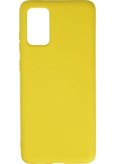 Tedar Samsung Galaxy S20 Plus Kılıf Nano İçi Kadife Silikon - Sarı Najmaddin standart