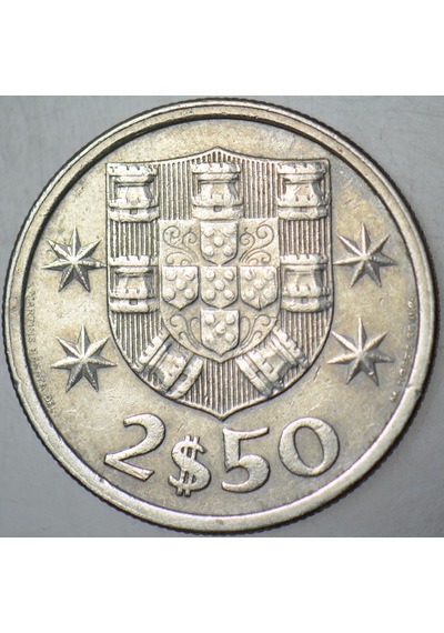 Portekiz 2,5 Eskudo 1978 Yelkenli - Gemi - Denizcilik Temalı.