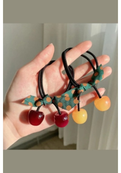Kirazlı Lastik Toka Kırmızı