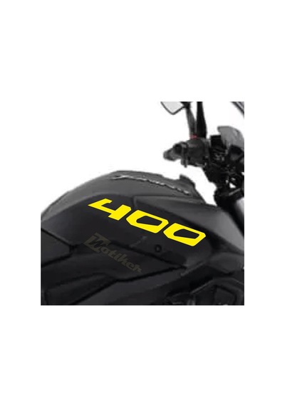 Bajaj Dominar Sarı 400 Yazı Sticker Etiket Modeli