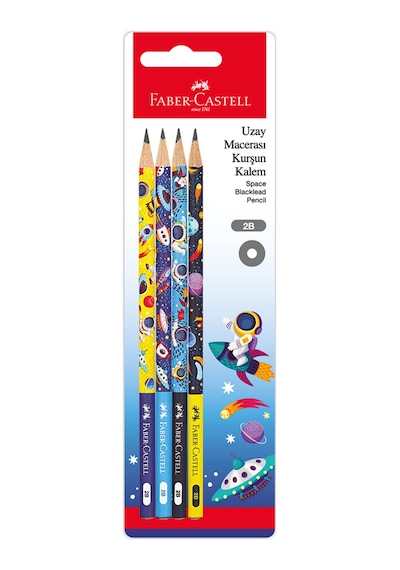 Faber Castell Bls Uzay Macerası Kurşun Kalem 4'lü