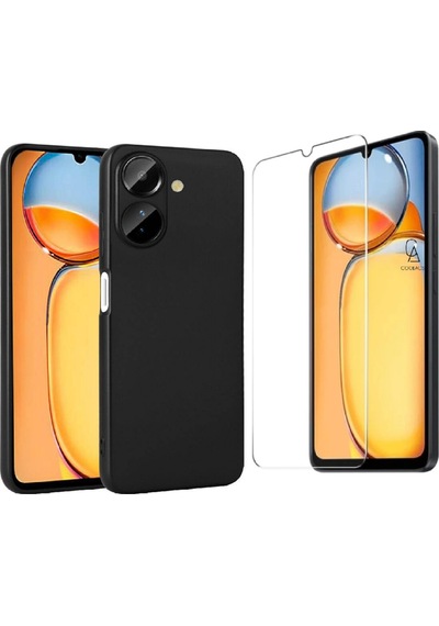 Xiaomi Poco C65 Uyumlu Kılıf Esnek Silikon Telefon Kılıfı Ve Temperli Cam Ekran Koruyucu Xiaomi Poco C65 Uyumlu Kılıf Esnek Silikon Telefon Kılıfı Ve Temperli Cam Ekran Koruyucu