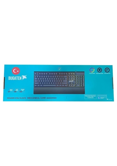 Bugatek Bggmng Mekanik Hisli Rainbow Metal Gaming Klavye