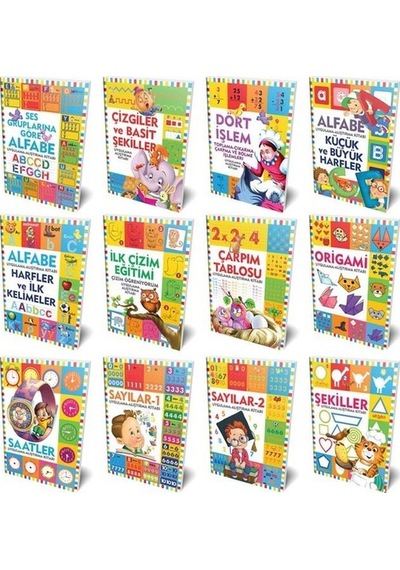Etkinlik Kitapları Seti - 12 Kitap Takım- Halk Kitabevi