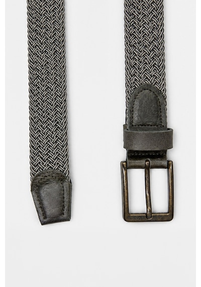 Morven Erkek Haki - Ekru Casual Lastikli Örgü Kemer 25ys006001936 Haki - Ekru