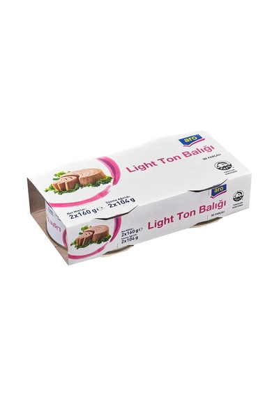 Aro Ton Balığı 2'li 160g Light - Yağı Azaltılmış Konserve Balık 2'li Ekonomik Paket - 2 Adet Tarı