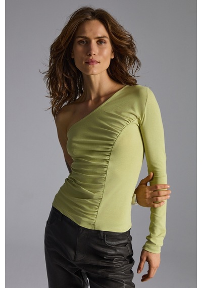 Ethıquet Vıyol Kadın Tek Kolu Açık Büzgü Detaylı Slim Fit Organik Pamuklu Yeşil Bluz Ethıquet Vıyol Kadın Tek Kolu Açık Büzgü Detaylı Slim Fit Organik Pamuklu Yeşil Bluz