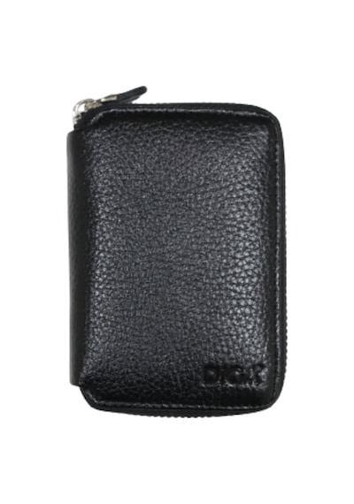 Diga Hakiki Deri Siyah Unisex Fermuarlı Mini Cüzdan Diga Hakiki Deri Siyah Unisex Fermuarlı Mini Cüzdan