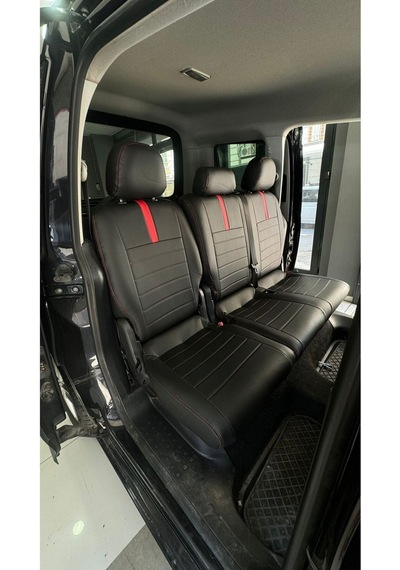Volkswagen Caddy 2015 2020 Arası Arka Sırt Arka Oturma 2 1 Uyumlu Oto Koltuk Kılıfı