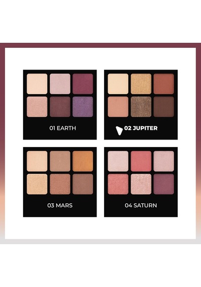 Cosmetics Eyeconic Eyeshadow Palette Mat Ve Işıltılı Toz Göz Far Paleti - 02 Jupiter