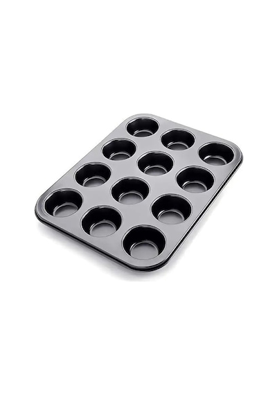 Busstier 12 Bölmeli Premium Metal Muffin Ve Cupcake Tepsisi - Yapışmaz, Eşit Pişirme Özellikli Kalıp Diğer
