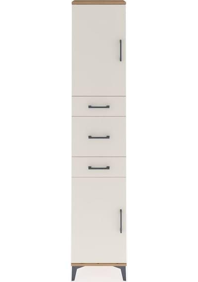 Arges Dolap 3 Raflı 3 Çekmeceli 2 Kapaklı 44x30x221 Çam-aytaşı Çam