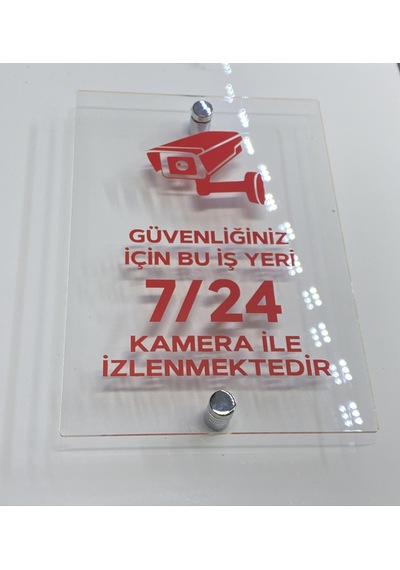 Güvenlik Kamerası Uyarı Tabelası