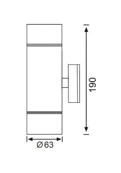 Jw959 Antrasit Alüminyum Bahçe Aplik 2xgu10 Ip54 Antrasit - 935439055 Antrasit