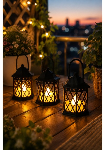 Dekoratif Mini Led Fener 10 Cm Sıcak Beyaz Işıklı Balkon, Masa Ve Parti Süsü Pilli Mini Fener Siyah Mini Fener - 901935900 Dekoratif Mini Led Fener 10 Cm Sıcak Beyaz Işıklı Balkon, Masa Ve Parti Süsü Pilli Mini Fener Siyah Mini Fener - 901935900