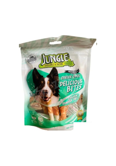 3 Adet Jungle Köpek Ödül Tavuk Sarılı 85 Gr