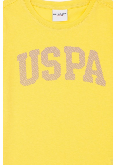 U.S. Polo Assn. Kız Çocuk Sarı Bisiklet Yaka Basic Tişört 50283360-VR044 U.S. Polo Assn. Kız Çocuk Sarı Bisiklet Yaka Basic Tişört 50283360-VR044