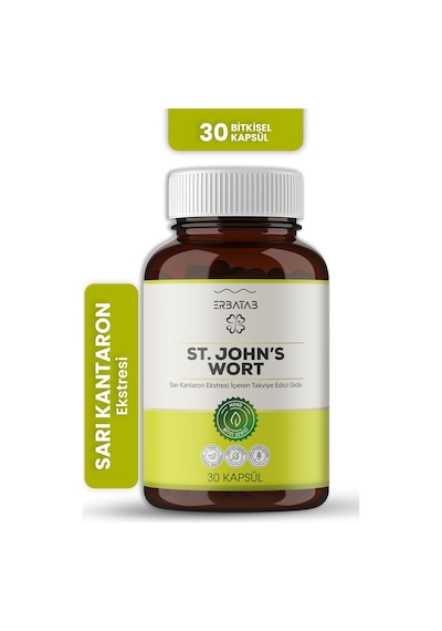 Erbatab St. John's Wort Sarı Kantaron Eki 30 Kapsül Erbatab St. John's Wort Sarı Kantaron Eki 30 Kapsül