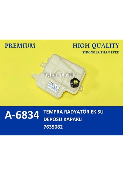 Ayhan A6834 Radyatör Ek Su Deposu Fıat Tempra-tipo Genleşme Kavanozu Kapaklı 7635082 -