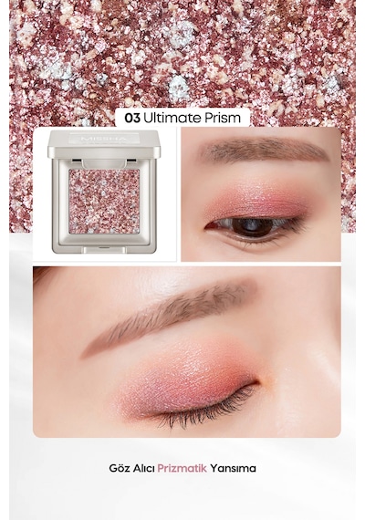 Topaklanmayan, El Yapımı Glitter Far Modern Shadow Glitter Prism No.3 Ultimate Prism 03