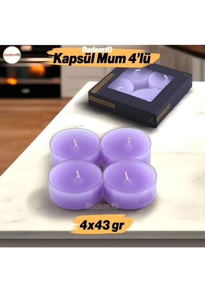 Yüzen Kapsül Mum 4 Adet Diğer