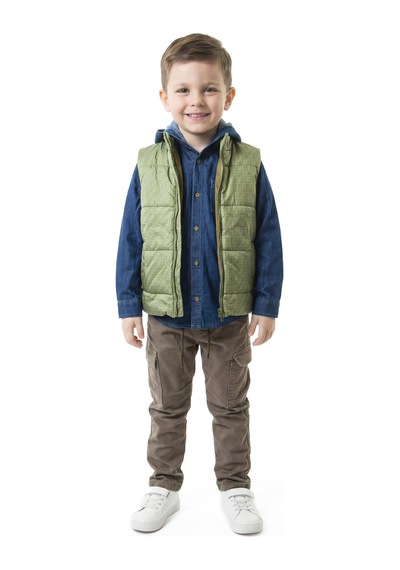 Xo Kids Erkek Çocuk 4lu Alt Üst Takım 2-7 Yaş 4424 Haki
