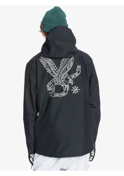 Quiksilver İn The Hood Jk Erkek Mont - KVJ0 Siyah