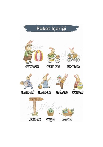 MSticker Safari Hayvanları Eğici Ve Eğlenceli Sticker Seti, Duvar Kağıdı Görünümlü Safari Sticker Cam Duvar