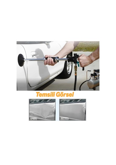 Havalı Boyasız Kaporta Göçük Düzeltme Vantuz 1/4 3 Çeşit Hava Çektirme Pnömatik Vakum 75-100-125 Mm