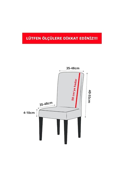 Mandaş 6lıset Jakarlı Lastikli Sandalye Kılıfı-şal Desen Lacivert Lacivert